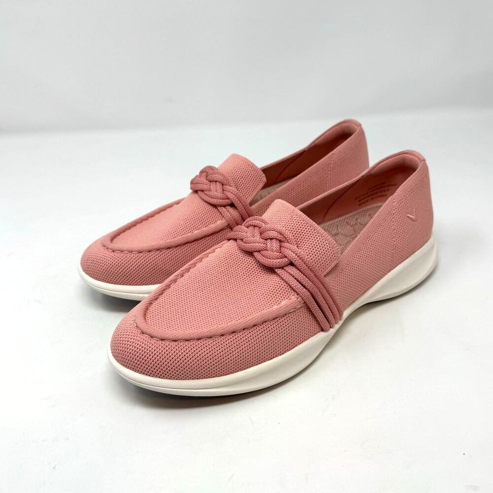 Comfort Knit Loafer Flats in Dusty Rose